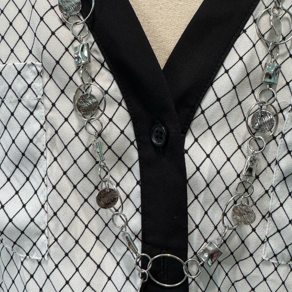 Elegant Silver Necklace Costume Jewelry